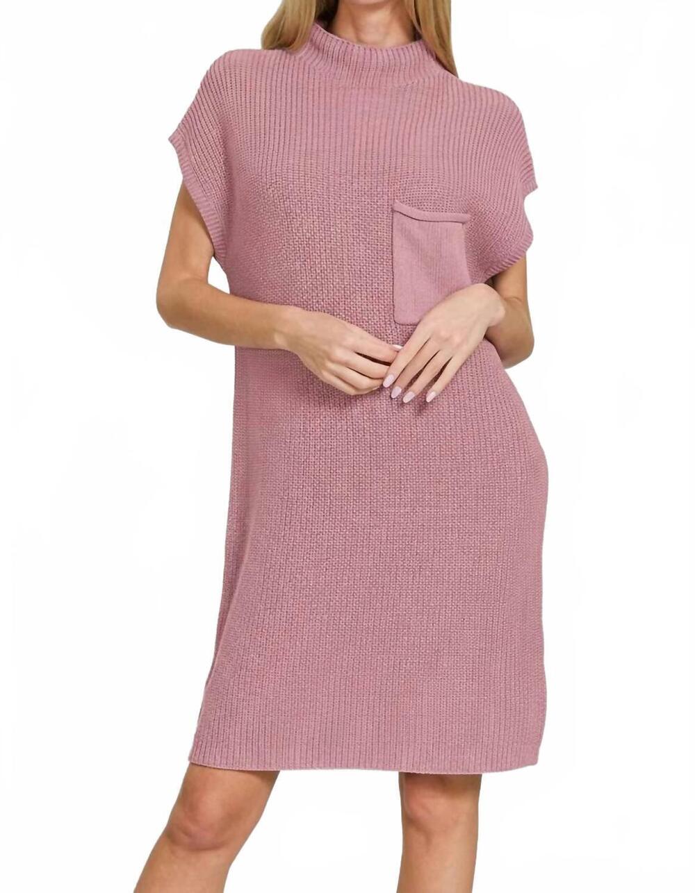 NEW ZENANA fireside haze sweater dress in cabernet
